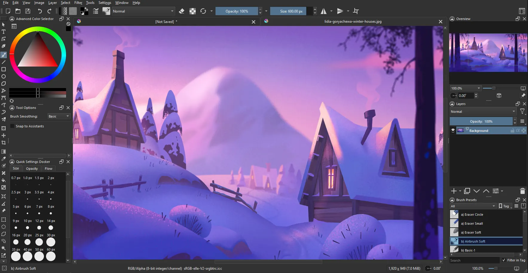 Krita:开源数字绘画软件,集成comfyui免去繁琐配置(PS+AI)-1 Krita:开源数字绘画软件,集成ComfyUI免去繁琐配置(PS+AI)