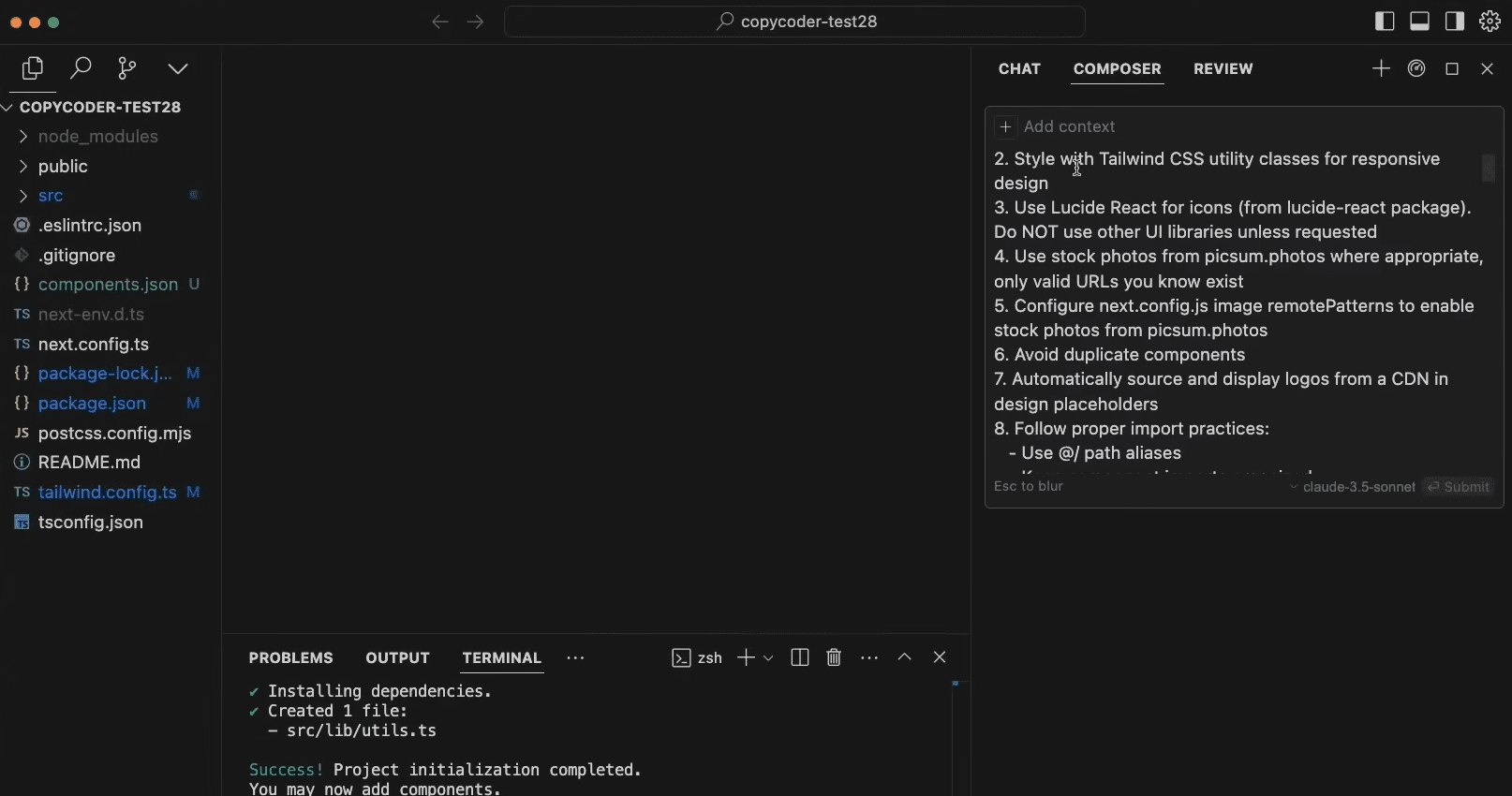 CopyCoder:从图像生成AI编码提示,AI IDE辅助工具,辅助生成结构化项目代码-1 CopyCoder:根据UI截图生成AI编码提示指令,AI IDE辅助工具,生成构建应用的提示词