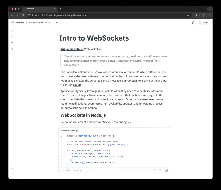 Srcbook:快速创建和迭代Web应用、使用AI生成代码、交互式TypeScript开发平台-1 Srcbook:开源快速构建和迭代完整TypeScript项目的全栈AI工程师