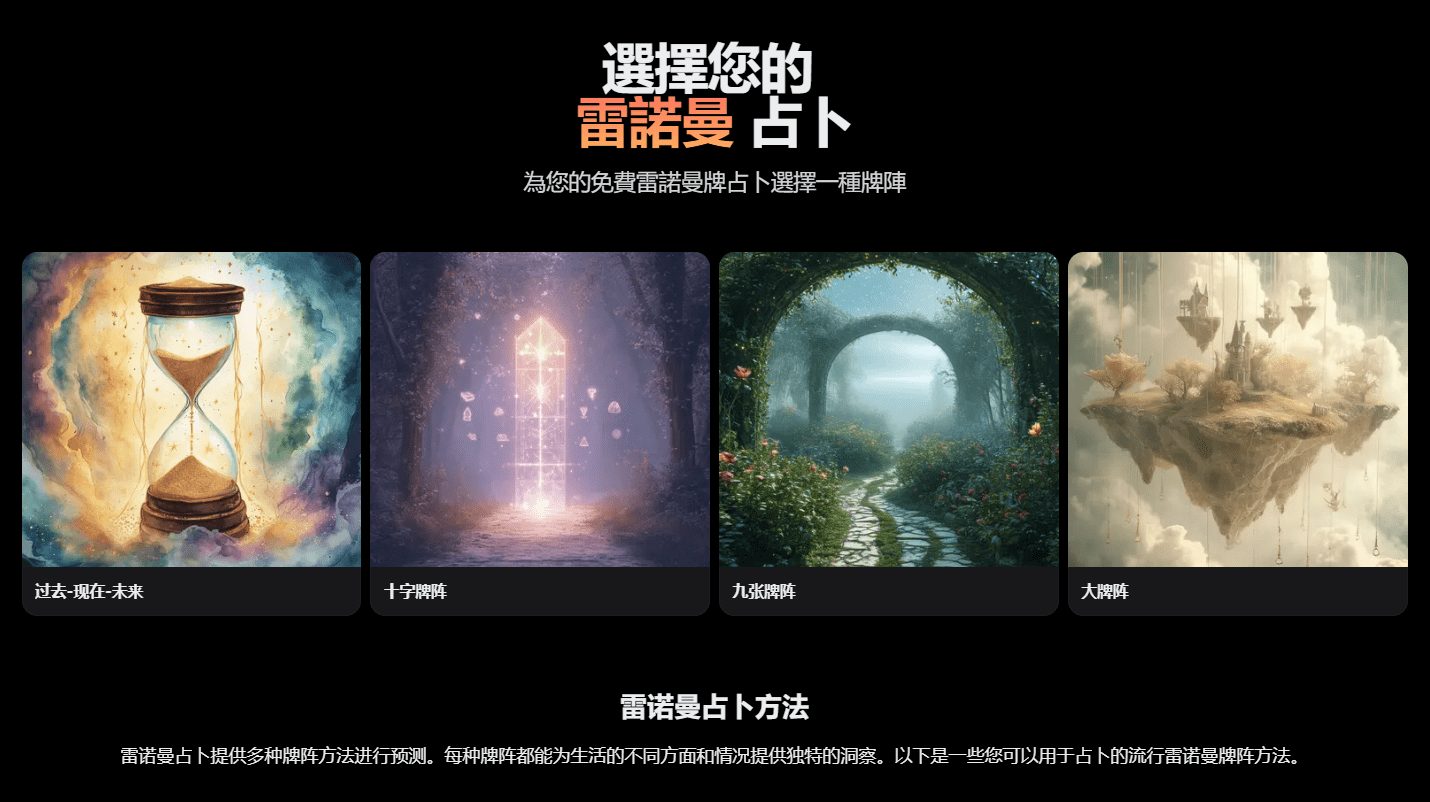 lenormand(雷诺曼):通过AI驱动的雷诺曼牌占卜,雷诺曼在线免费占卜-1 lenormand(雷诺曼):通过AI驱动的雷诺曼牌占卜,雷诺曼在线免费占卜