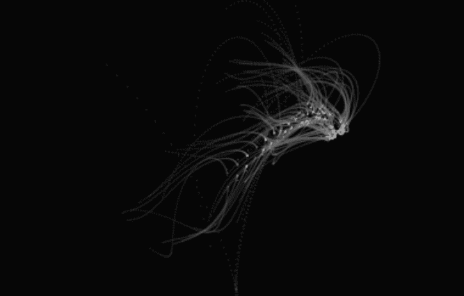 用数学公式在Claude中画一条游动的神秘水生物-1 数学公式作为指令在Claude中画一条游动的神秘水生物