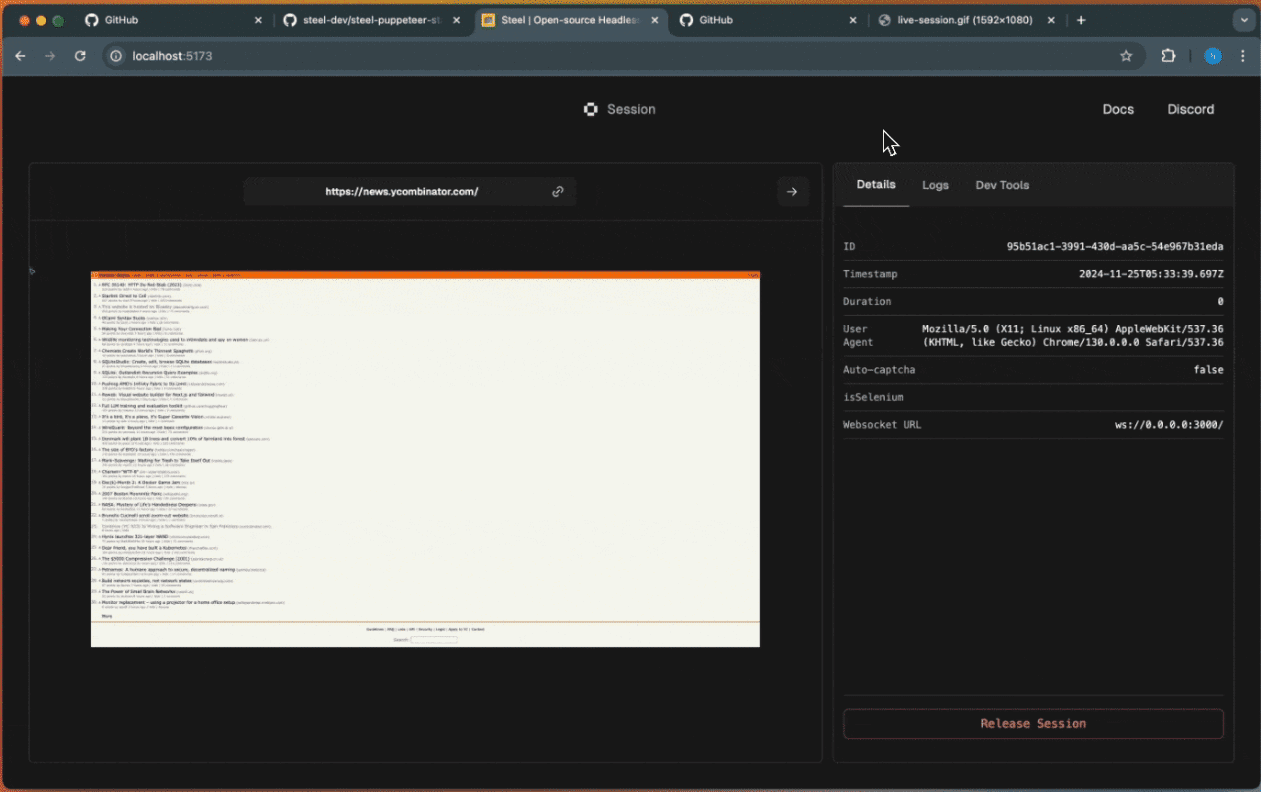Steel Browser:自动化网页浏览器API,构建控制浏览器操作的智能体与应用-1 Steel Browser:自动化网页浏览器API,构建控制浏览器操作的智能体与应用