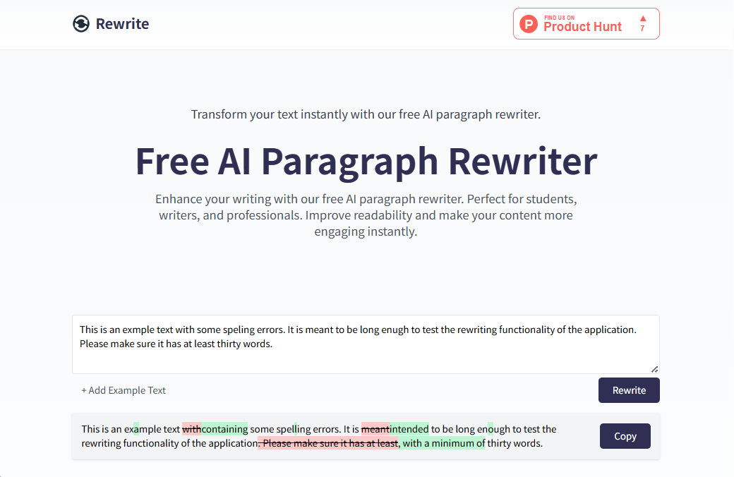 Paragraph Rewrite:离线运行的英文文本重写工具-1 Paragraph Rewrite:离线运行的英文段落重写工具