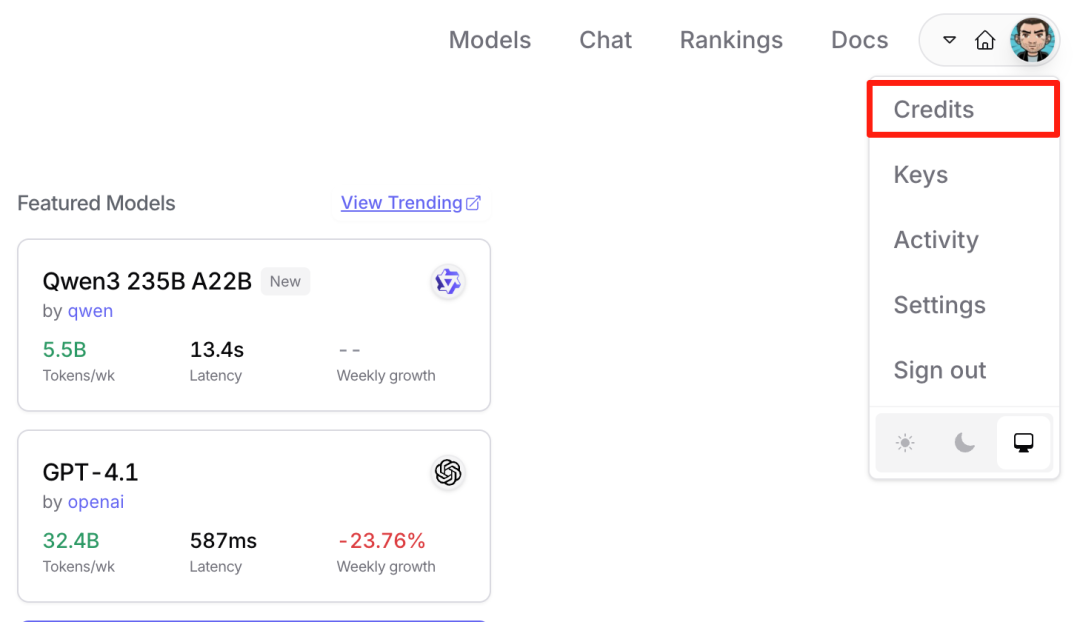 OpenRouter 充值指南:如何使用支付宝与微信支付