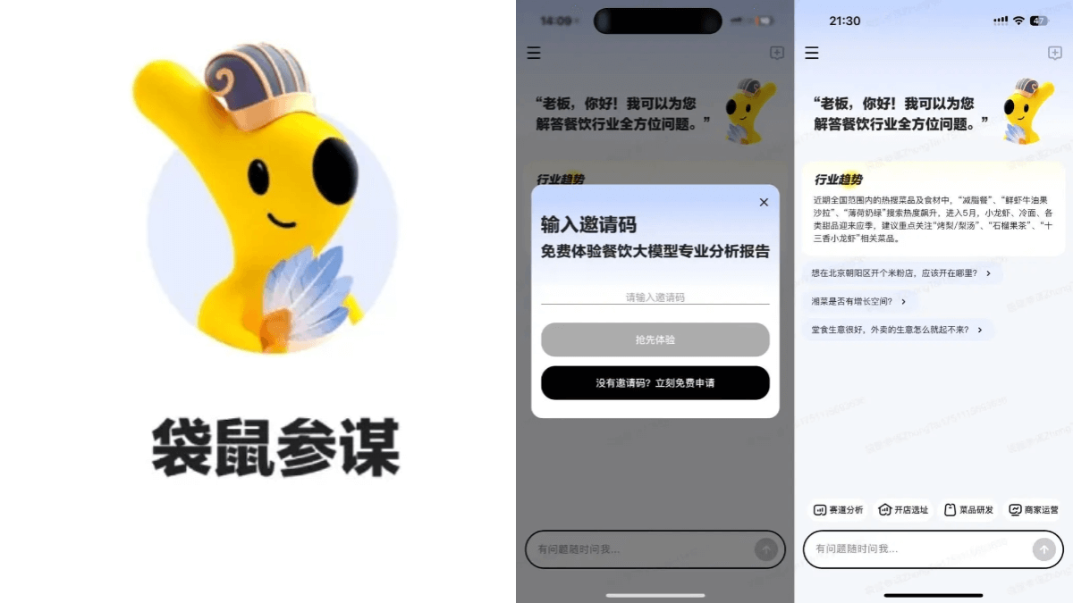 袋鼠参谋 – 美团推出的商家AI智能决策应用